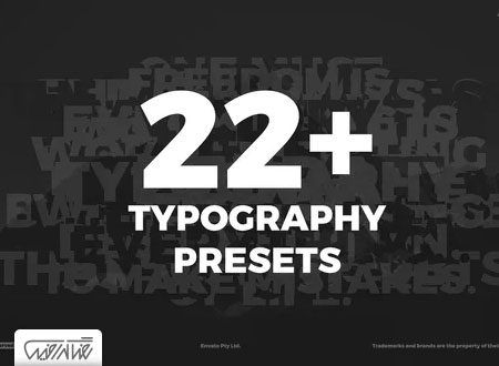 +۲۲ پریست افترافکت موشن تایپوگرافی – Typography Presets – Animated Typography