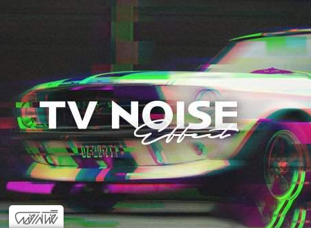 طرح لایه باز افکت عکس نویز تلویزیون – TV Noise Photo Effect