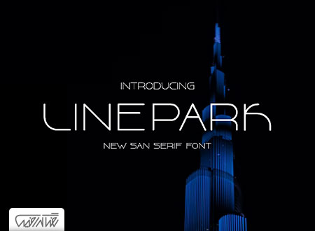 فونت انگلیسی خطی پارک – Line Park Font