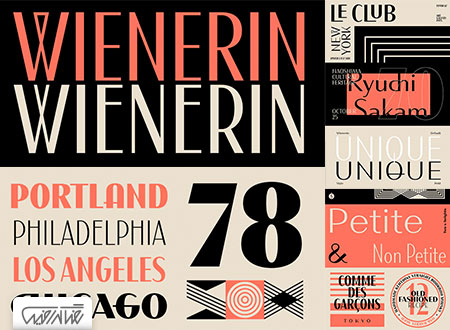 فونت انگلیسی وینرین – Wienerin Font Family